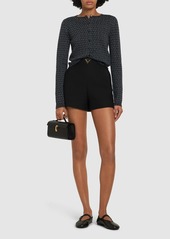 Valentino Iconographe Wool Jacquard Cardigan