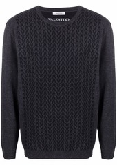 Valentino intarsia-knit logo jumper
