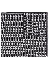 Valentino intarsia knit logo scarf