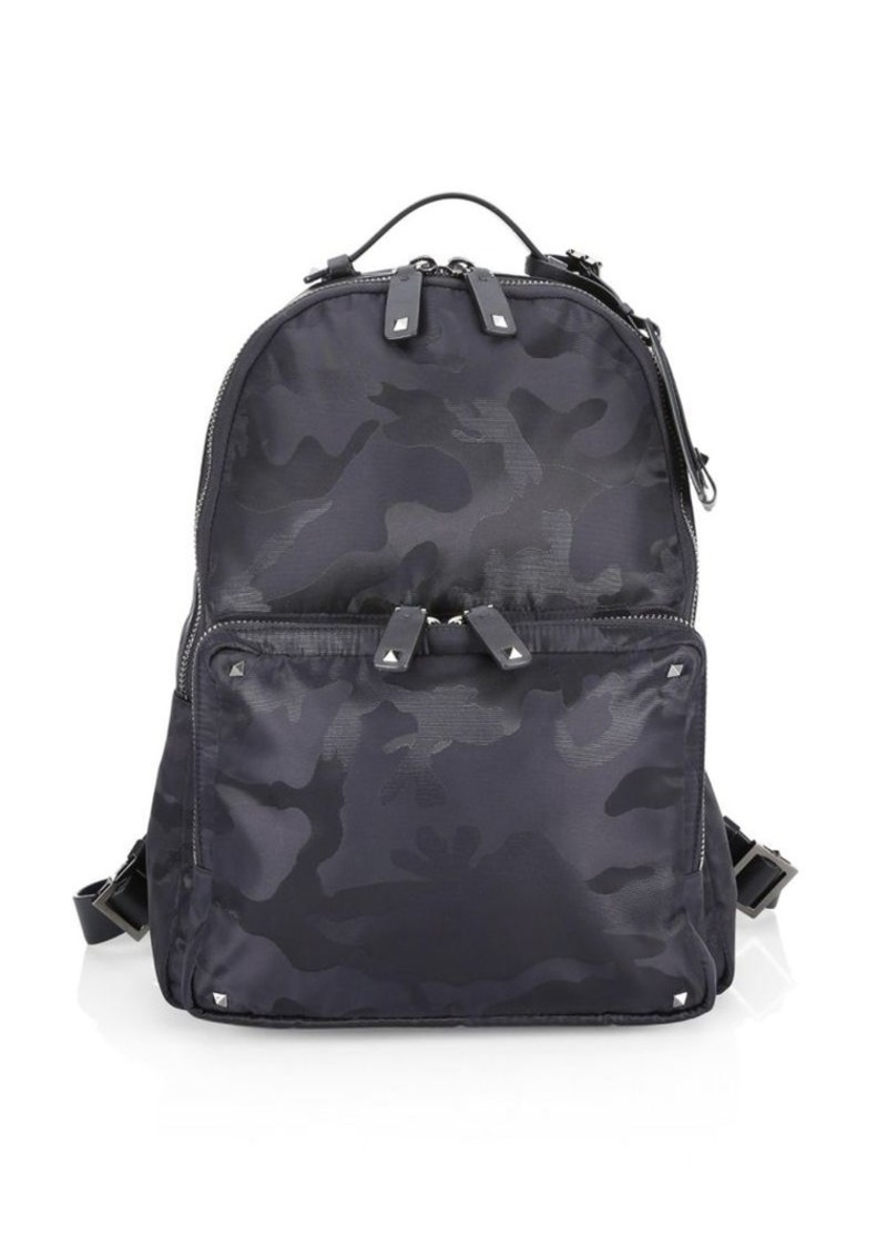 valentino camo backpack