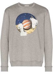Valentino Jupiter logo crew sweatshirt
