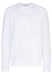 Valentino lace pocket sweatshirt