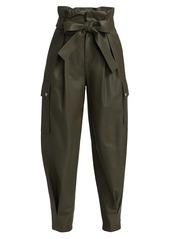 RED Valentino Leather Paperbag Pants