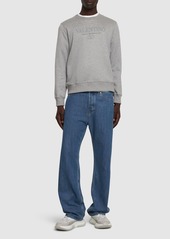 Valentino Logo Cotton Blend Jersey Sweatshirt