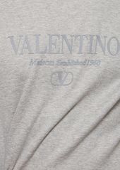 Valentino Logo Cotton Blend Jersey Sweatshirt