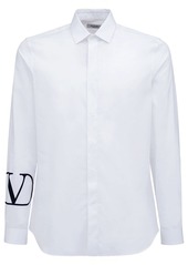 Valentino Logo Cotton Poplin Shirt