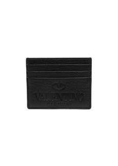 Valentino logo-debossed cardholder