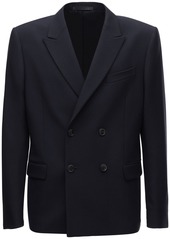 Valentino Logo Double Breasted Wool Jacket