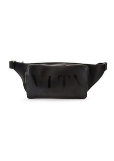 Valentino Logo Leather Belt Bag