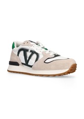Valentino Logo Leather Low Top Sneakers