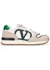 Valentino Logo Leather Low Top Sneakers