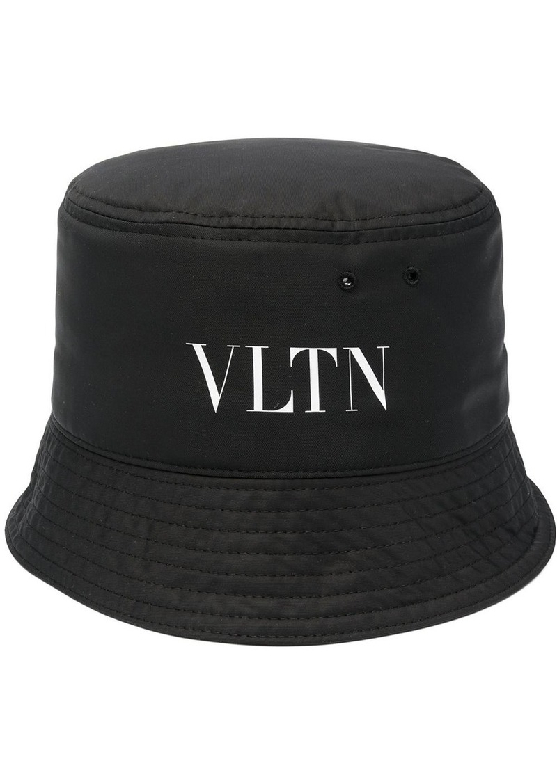 Valentino logo print bucket hat