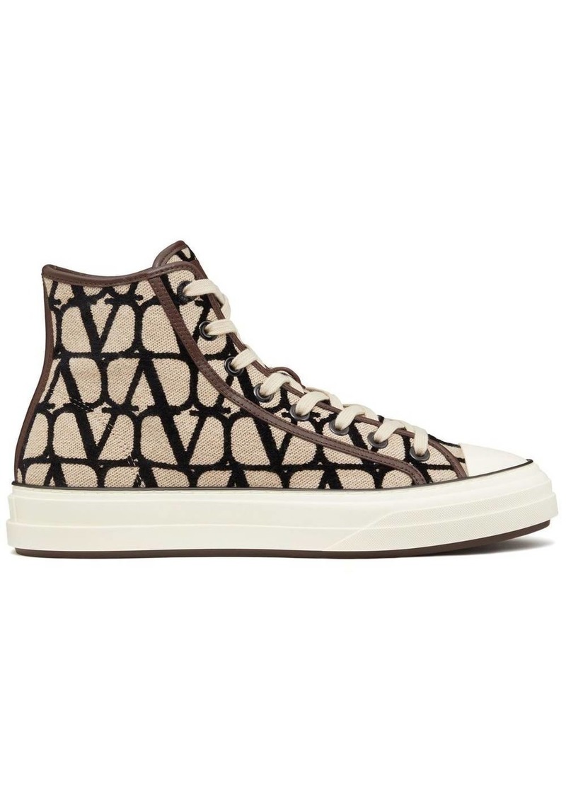 Valentino Tootaloop logo-print hi-top sneakers