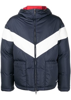 Valentino logo-print padded hooded jacket