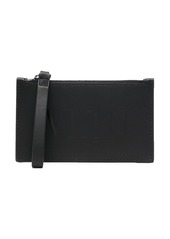 Valentino logo-print zipped wallet