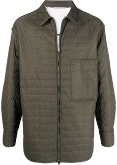 Valentino long-sleeved quilted overshirt