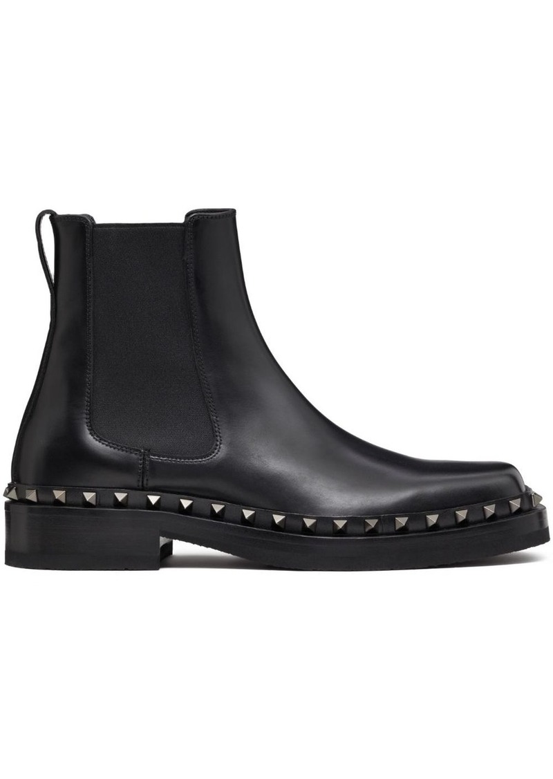 Valentino M-Way Rockstud leather ankle boots