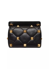 Valentino Medium Roman Stud The Shoulder Bag in Nappa With Chain