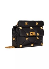 Valentino Medium Roman Stud The Shoulder Bag in Nappa With Chain