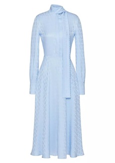 Valentino Midi Dress In Toile Iconographe Jacquard Silk