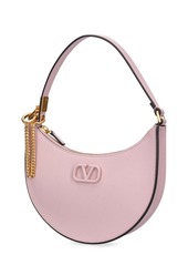 Valentino Mini V Logo Signature Leather Hobo Bag