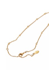 Valentino Mini VLogo Signature Necklace In Metal And Swarovski® Crystals