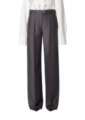 Valentino Mohair Canvas Pants