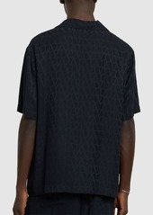 Valentino Monogram Logo Silk Shirt