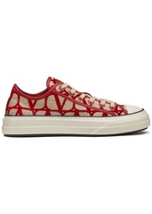 Valentino monogram-pattern lace-up sneakers