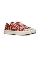 Valentino monogram-pattern lace-up sneakers