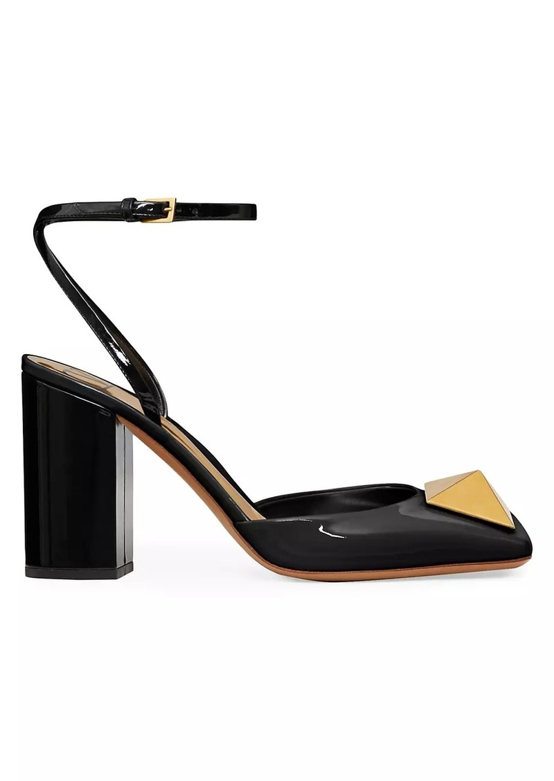 Valentino One Stud Pumps in Patent Leather 90MM