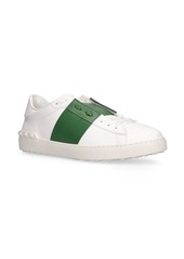 Valentino Open Leather Low Top Sneakers