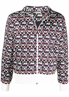 Optical Valentino-print track jacket