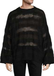 Valentino ​Oversized Mohair & Silk Striped Sweater