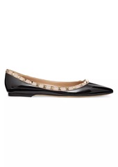 Valentino Patent Rockstud Ballet Flats