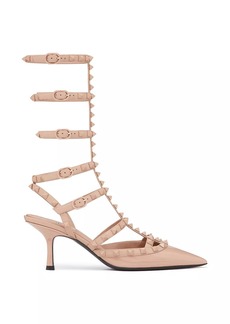 Valentino Patent Rockstud Pumps With Matching Straps And Studs