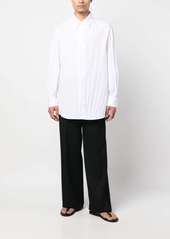 Valentino pleated long-sleeve shirt