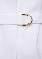 Valentino Poplin Shirt Jacket W/ Belt