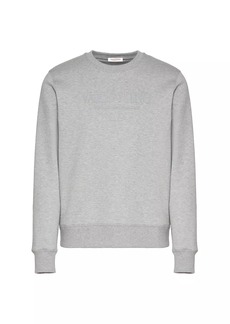 Valentino Print Cotton Crewneck Sweatshirt