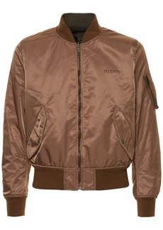 Valentino Reversible Nylon Bomber Jacket