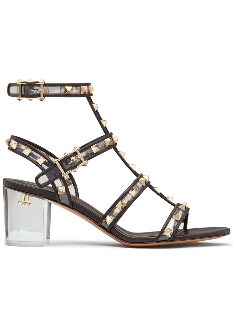 Valentino Rockstud 60mm transparent-design sandal