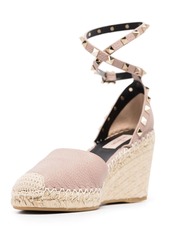 Valentino Rockstud 85mm wedge espadrilles