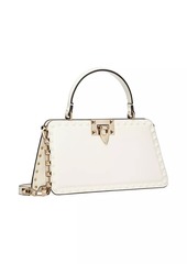 Valentino Rockstud Calfskin Top Handle Handbag