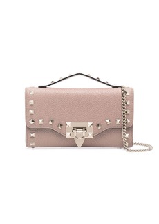 Valentino Rockstud leather wallet-on-chain