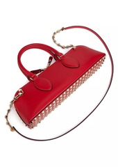 Valentino Rockstud East-West Calfskin Top Handle Bag