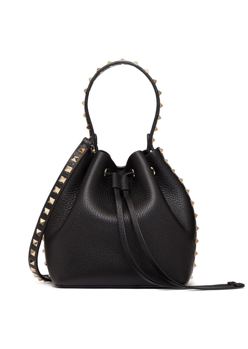 Valentino Rockstud leather bucket bag