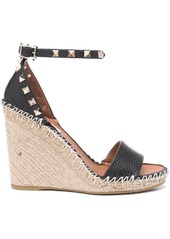 Valentino Double Rockstud 95mm wedge sandals