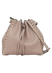 Valentino Rockstud Grained Leather Bucket Bag