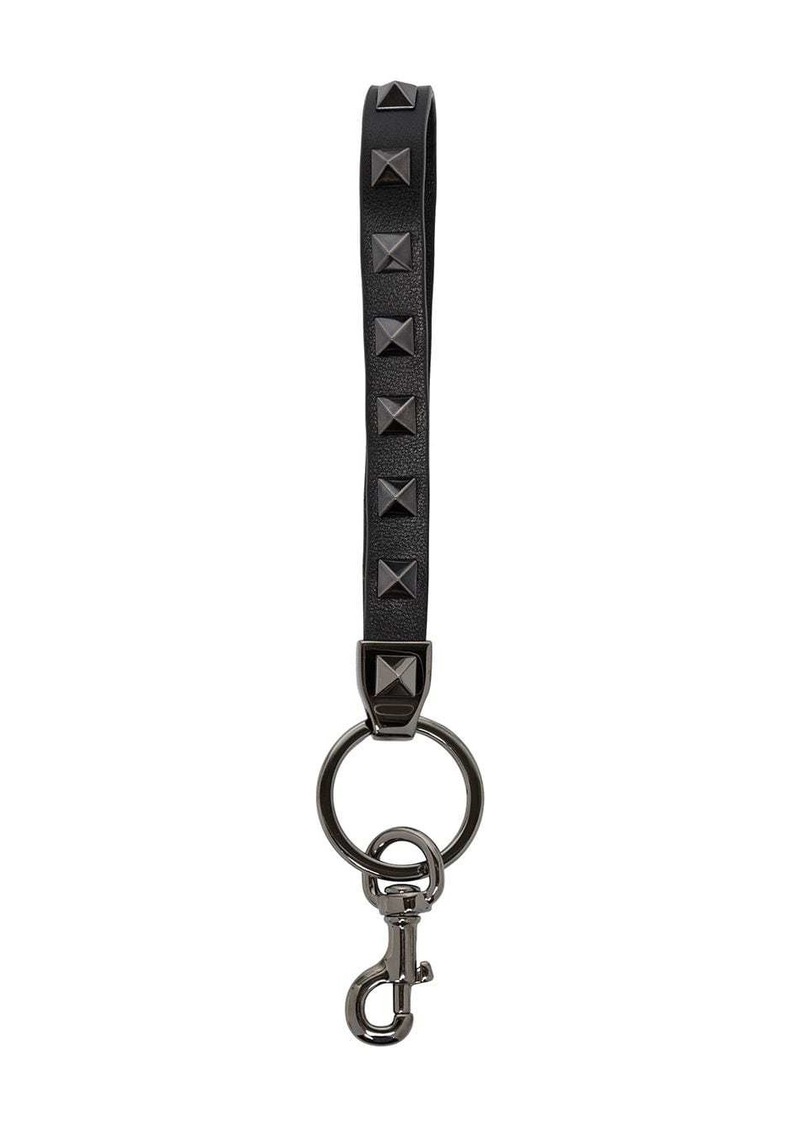 Valentino Rockstud leather keyring