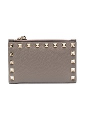 Valentino Rockstud leather cardholder